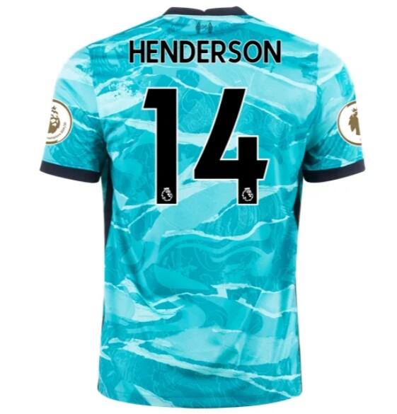 Liverpool Away Kit Soccer Jersey JORDAN HENDERSON #14 2020/21